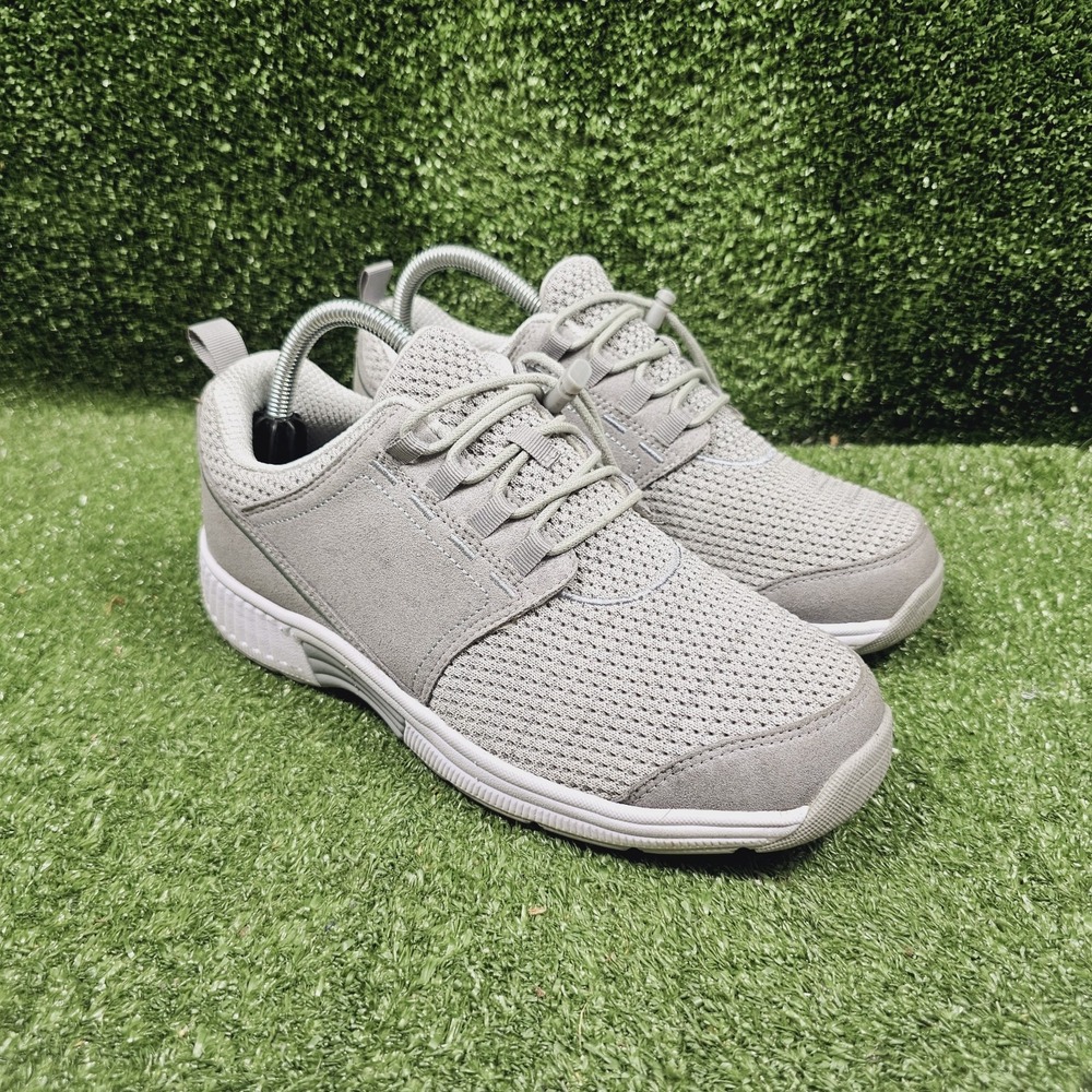Orthofeet Francis 844 Grey Knit Athletic Orthopedic Sneakers‎ Womens 8.5 Wide